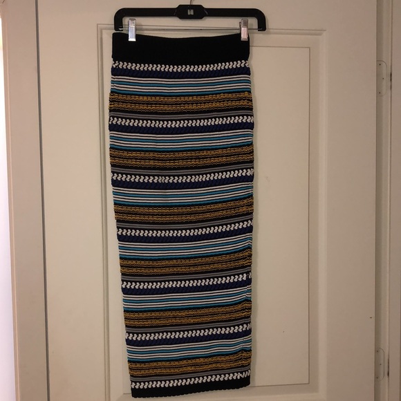 Torn by Ronny Kobo midi skirt fitted textured S sweater - Picture 3 of 8